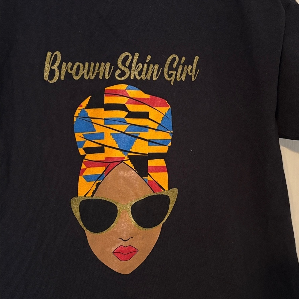 Youth Brown skin girl t-shirt Sz L - Picture 2 of 2